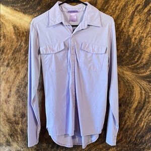 Cowgirl Tuff Lavender Button Down Shirt